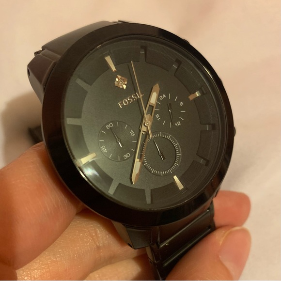 FOSSIL DRESS CHRONOGRAPH STAINLESS STEEL WATCH - Picture 5 of 8